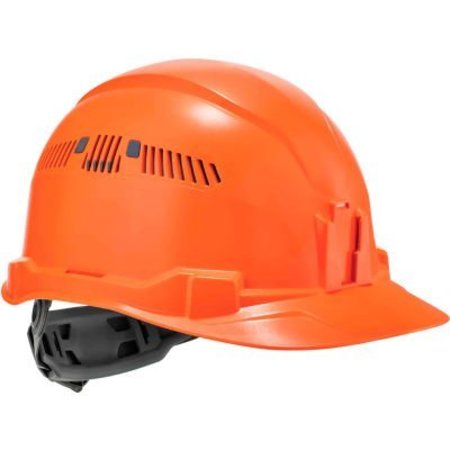 ERGODYNE Skullerz 8972 Hard Hat Cap Style, Ratchet Suspension, Vented, Class C, Orange 60145